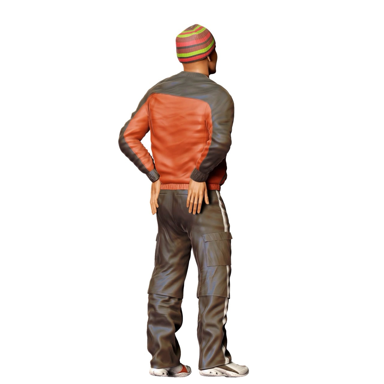 Miniature figure: Man with cap and leather jacket (No. 281)