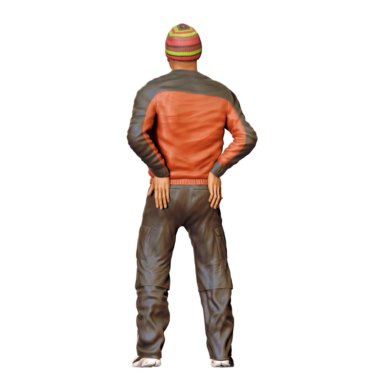 Miniature figure: Man with cap and leather jacket (No. 281)