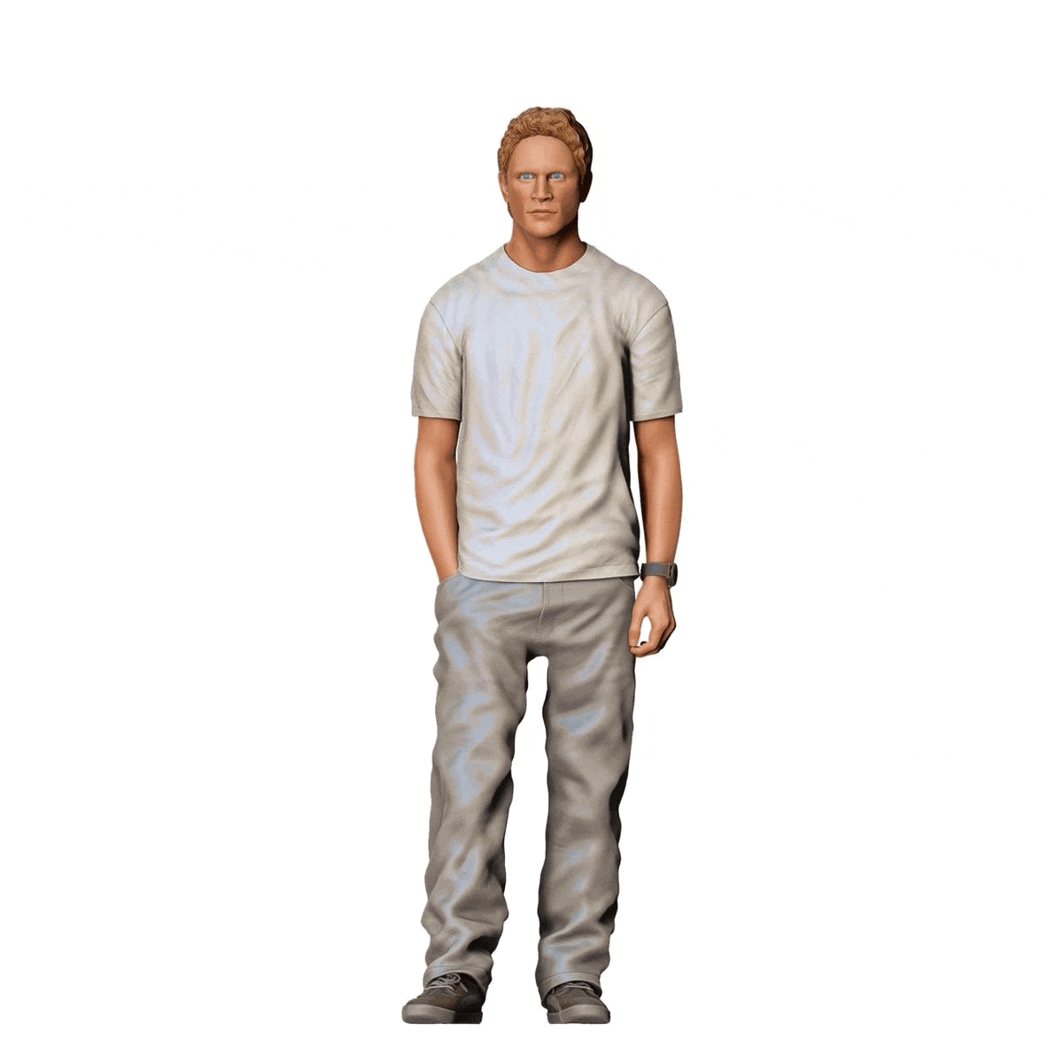 Miniature Figure: Man with Shirt and Jeans (No. 282)