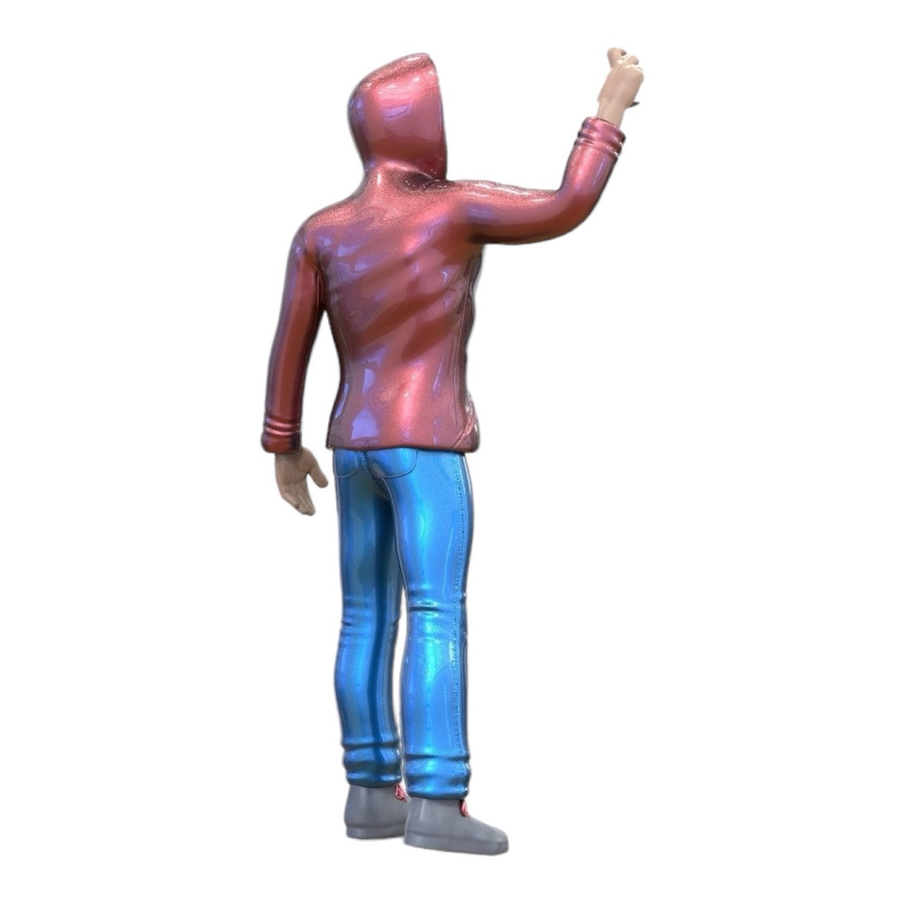 Miniature Figure: Teenage Sprayer - Young Man with Hoodie and Graffiti Spray Can (No. 286)