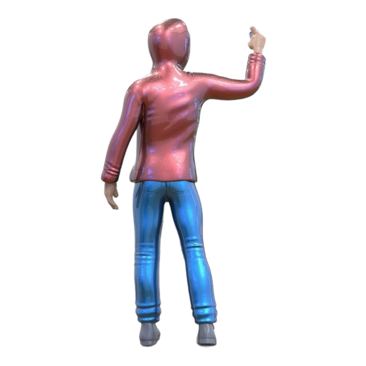 Miniature Figure: Teenage Sprayer - Young Man with Hoodie and Graffiti Spray Can (No. 286)