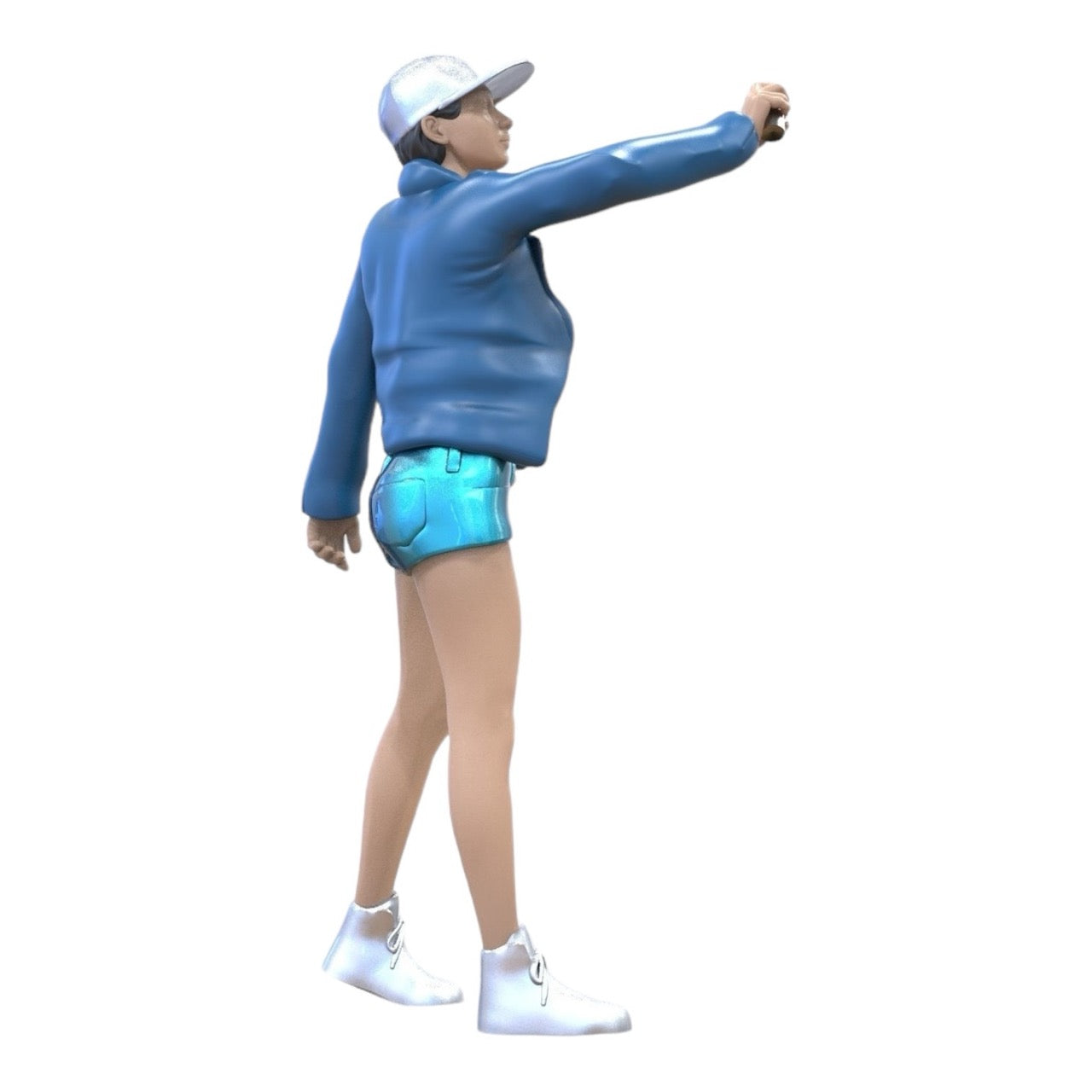 Miniature Figure: Teenage Sprayer - Young Woman with Cap and Graffiti Spray Can (No. 287)