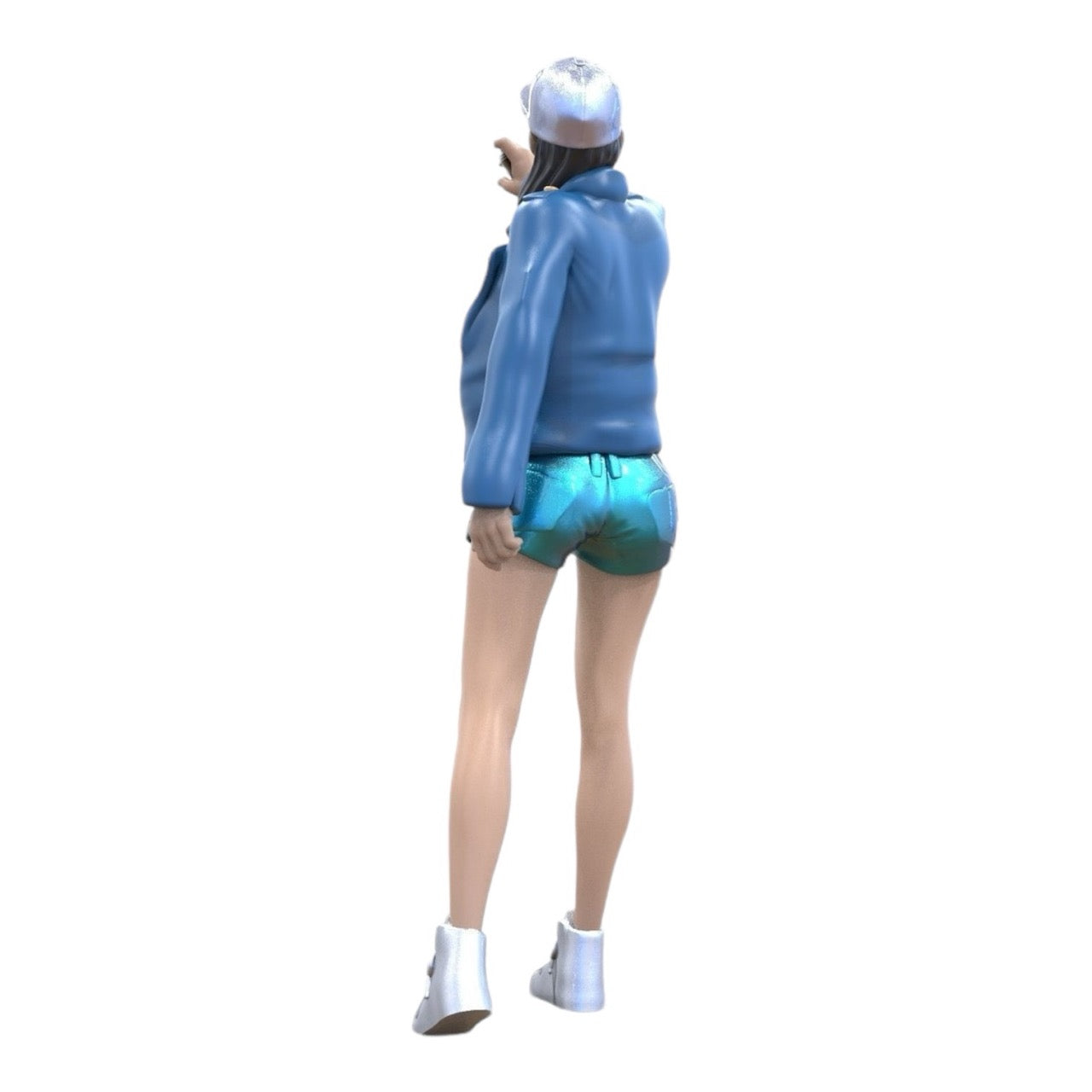 Miniature Figure: Teenage Sprayer - Young Woman with Cap and Graffiti Spray Can (No. 287)
