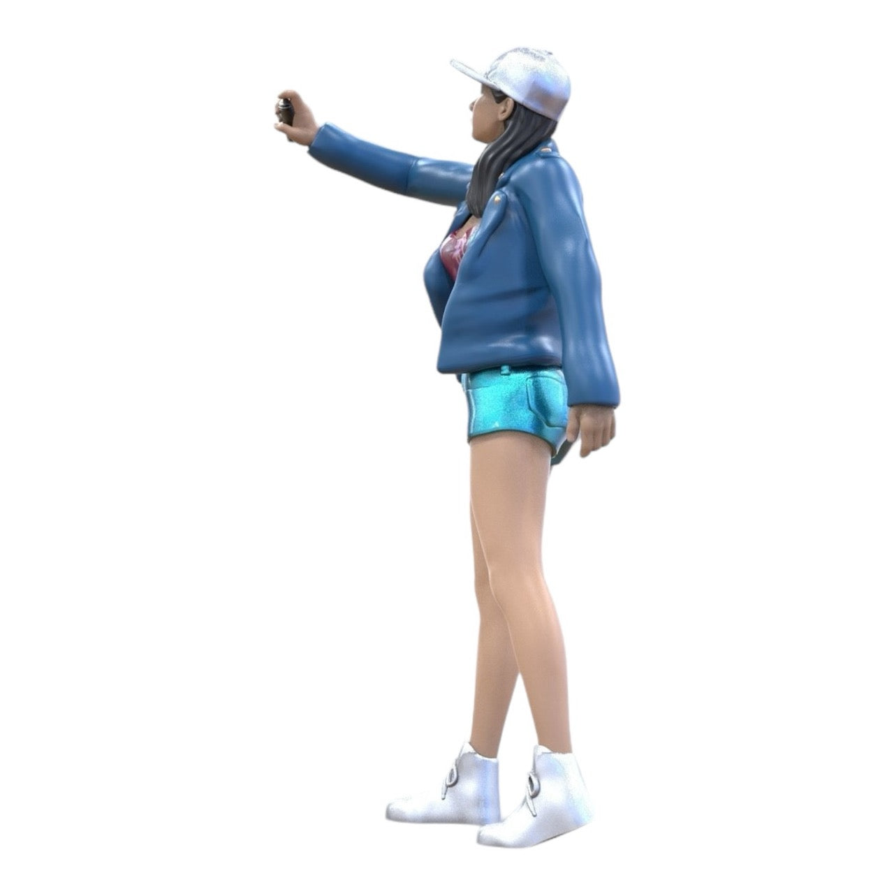 Miniature Figure: Teenage Sprayer - Young Woman with Cap and Graffiti Spray Can (No. 287)