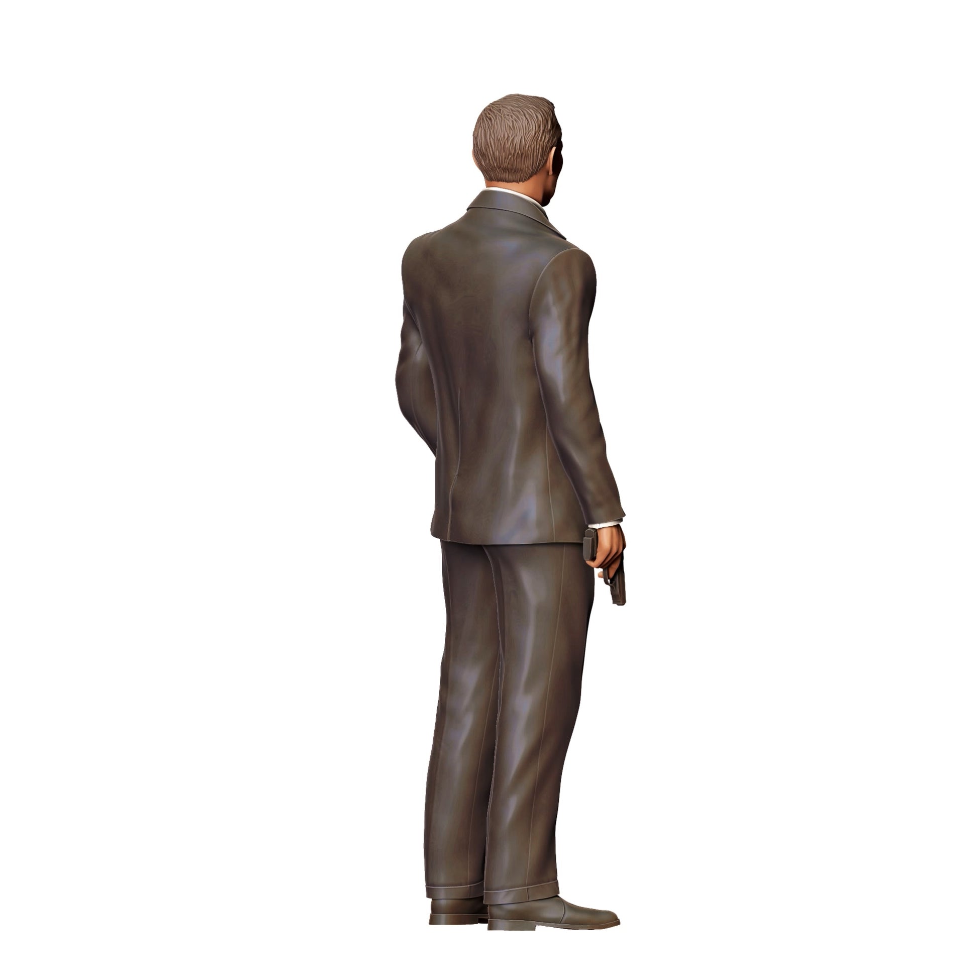Diorama model building product photo 0: Secret agent in suit with pistol C (Ref. No. 368)