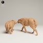 Produktfoto Tier Figur Diorama, Modellbau: 0: Wildtier Figur: Aggressiver Grauwolf (Ref 25_06_09)