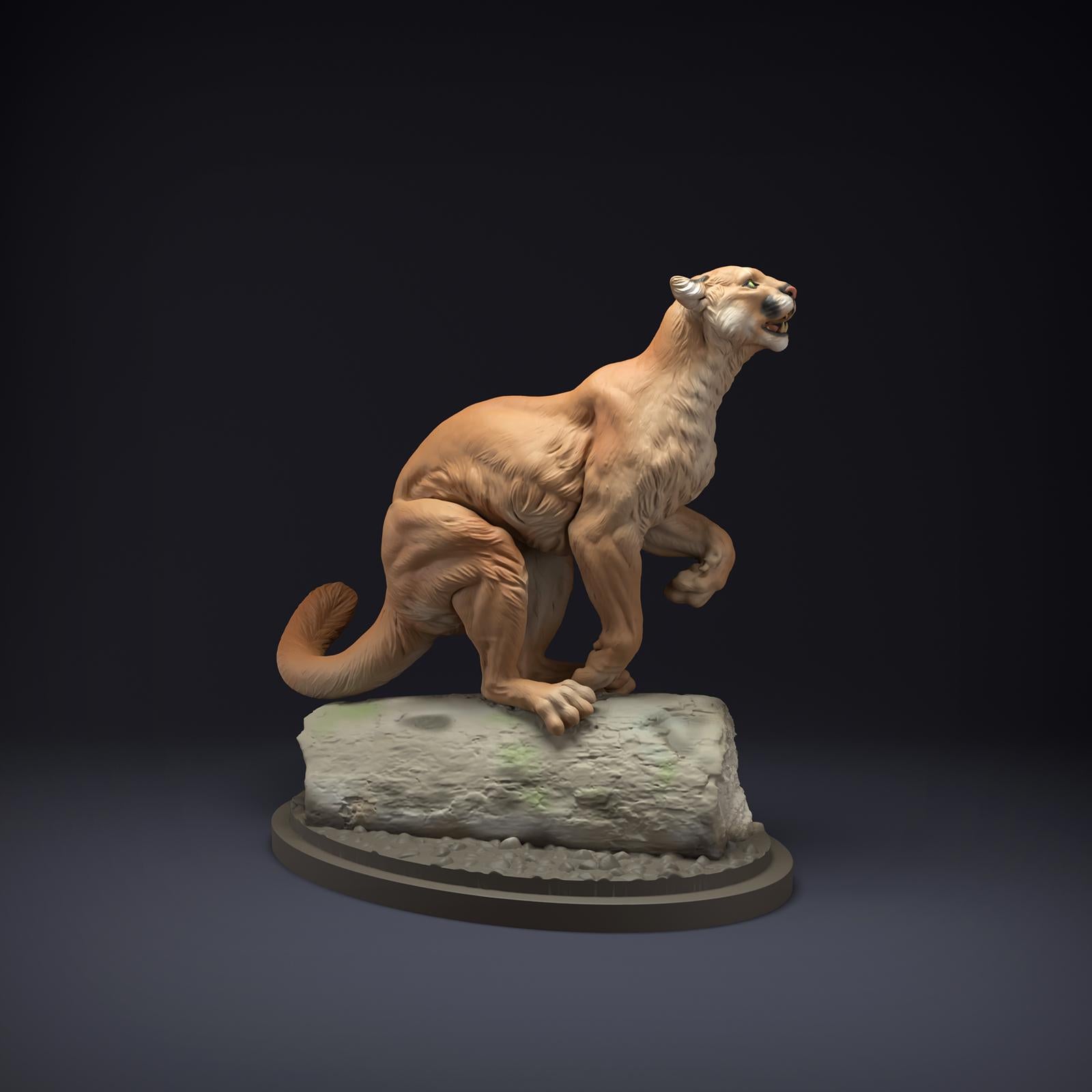Product photo Animal Figure Diorama, Model Building: 0: Wild Animal Figure: Mountain Lion – Puma (Ref 01_01_83)