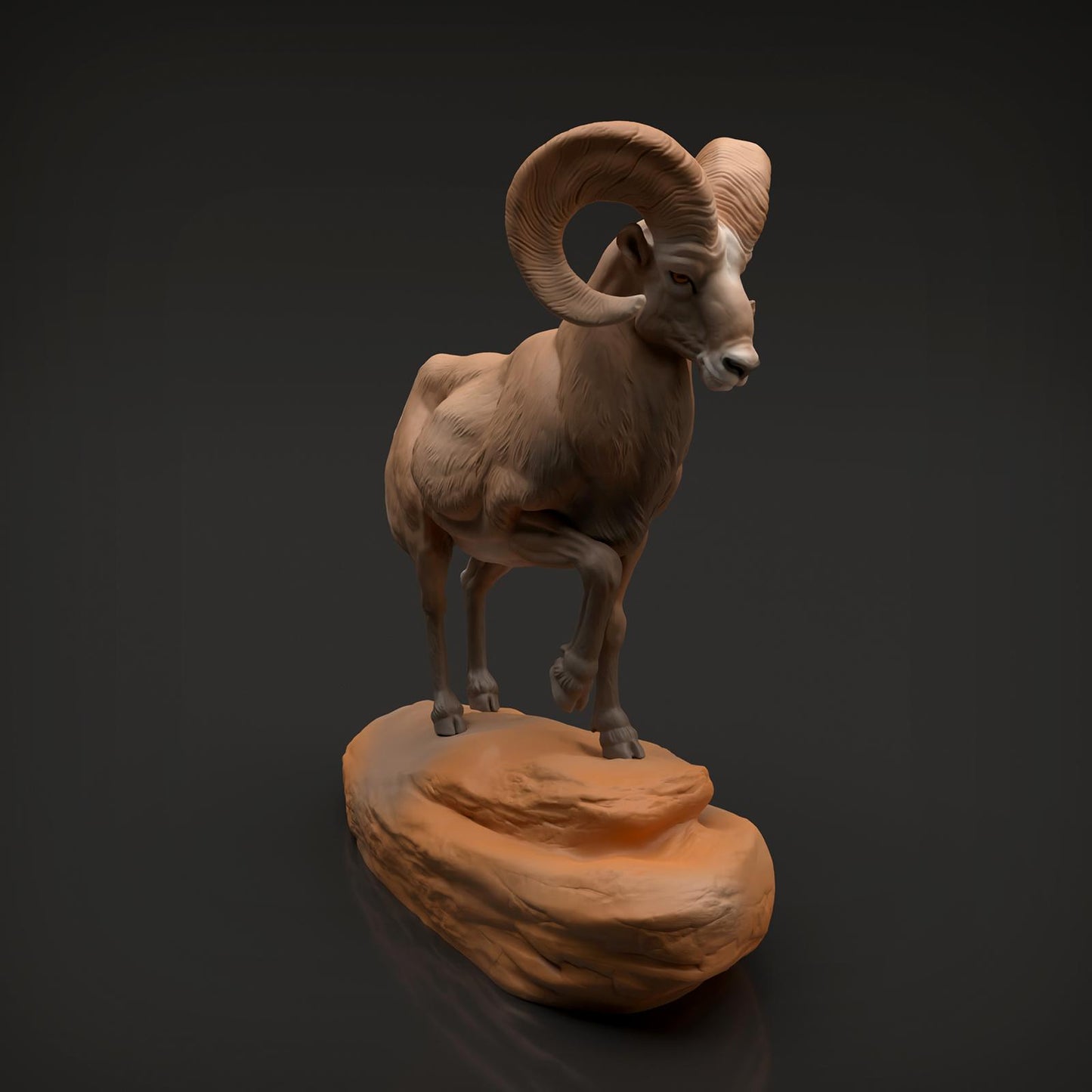 Product photo Animal Figure Diorama, Model Building: 0: Wildlife Figure: Bighorn Sheep Ram (Ref 01_01_89)