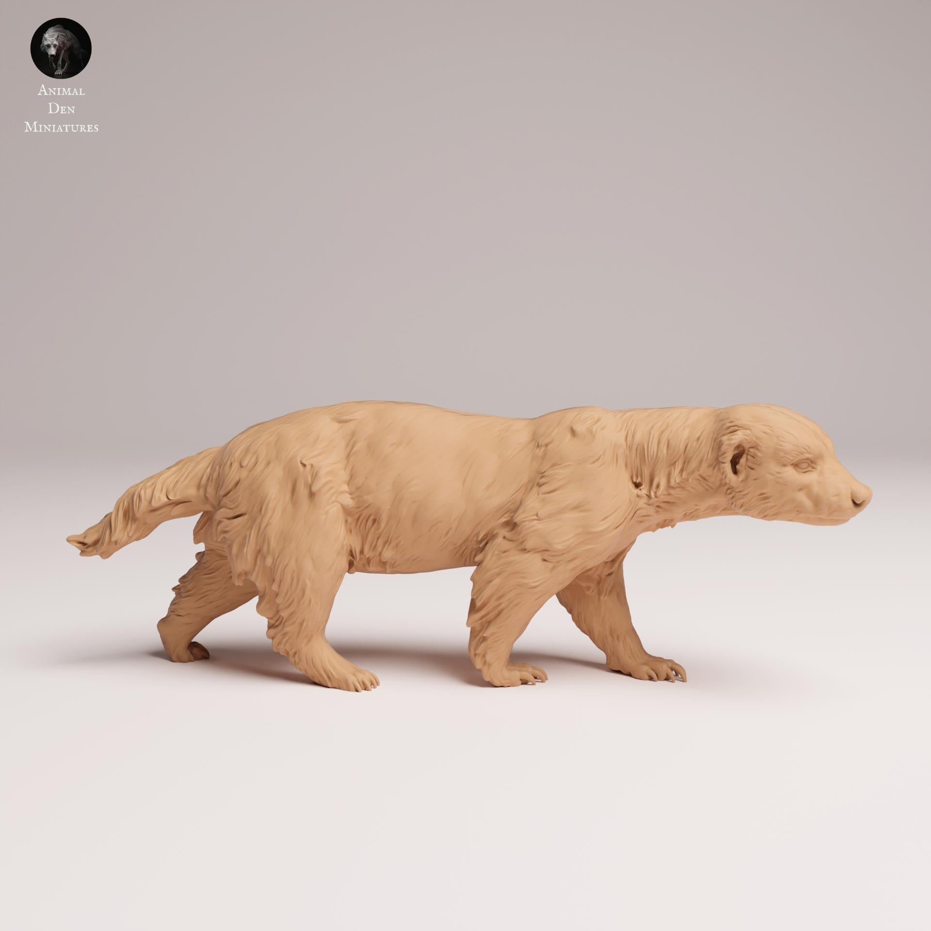 Product photo Animal Figure Diorama, Model Building: 0: Wild Animal Figure: Honey Badger – realistic for dioramas and model building (Ref 25_08_10)