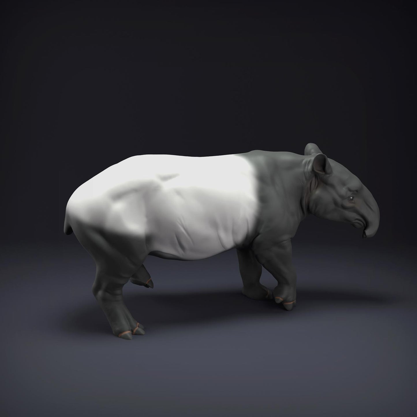 Product photo Animal Figure Diorama, Model Building: 0: Jungle Animal Figure: Malayan Tapir (Ref 01_01_86)
