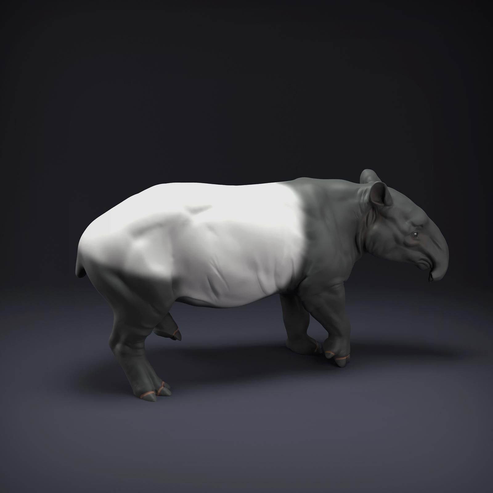 Product photo Animal Figure Diorama, Model Building: 0: Jungle Animal Figure: Malayan Tapir (Ref 01_01_86)