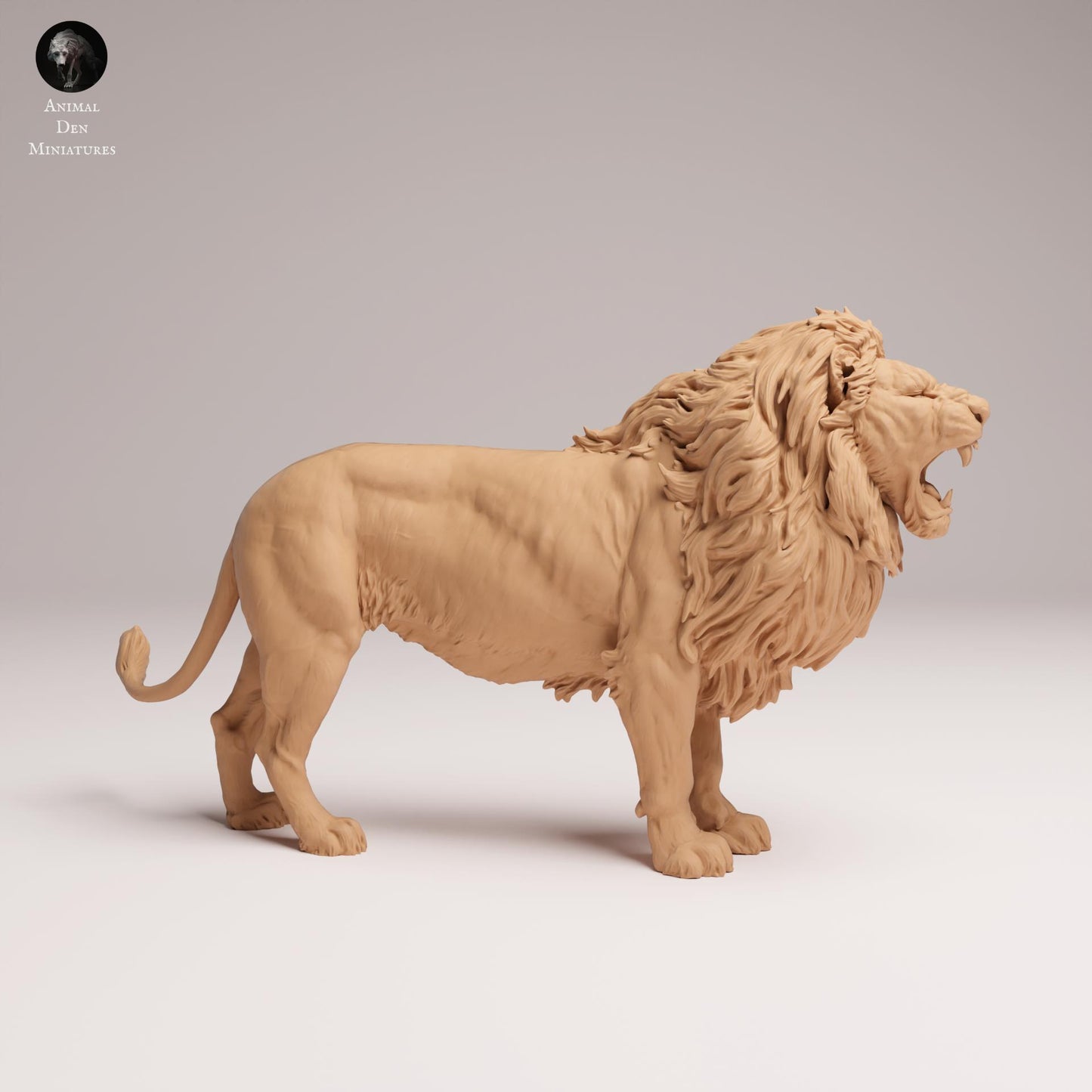 Product photo Animal Figure Diorama, Model Building: 0: Wild Animal Figure: roaring lion – Lion Roar (Ref 25_08_05)