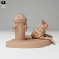 Produktfoto Tier Figur Diorama, Modellbau: 0: Wildtier Figur: Liegender Kojote (Ref 24_11_01)