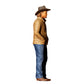 3DP Miniatures 1: Stehende Figur: Cowboy mit Hut, Jacke, Jeans & Stiefeln, Hände in den Jackentaschen (Ref. Nr. 457)