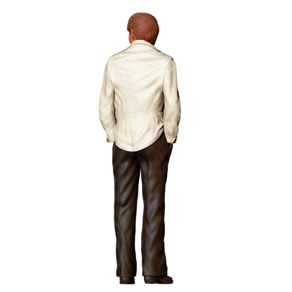 Diorama model building product photo 0: Man in a blazer with an open shirt – 80s club owner (Ref. No. 428)