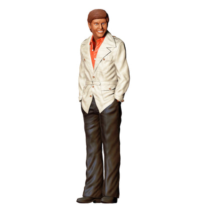 Diorama model building product photo 0: Man in a blazer with an open shirt – 80s club owner (Ref. No. 428)