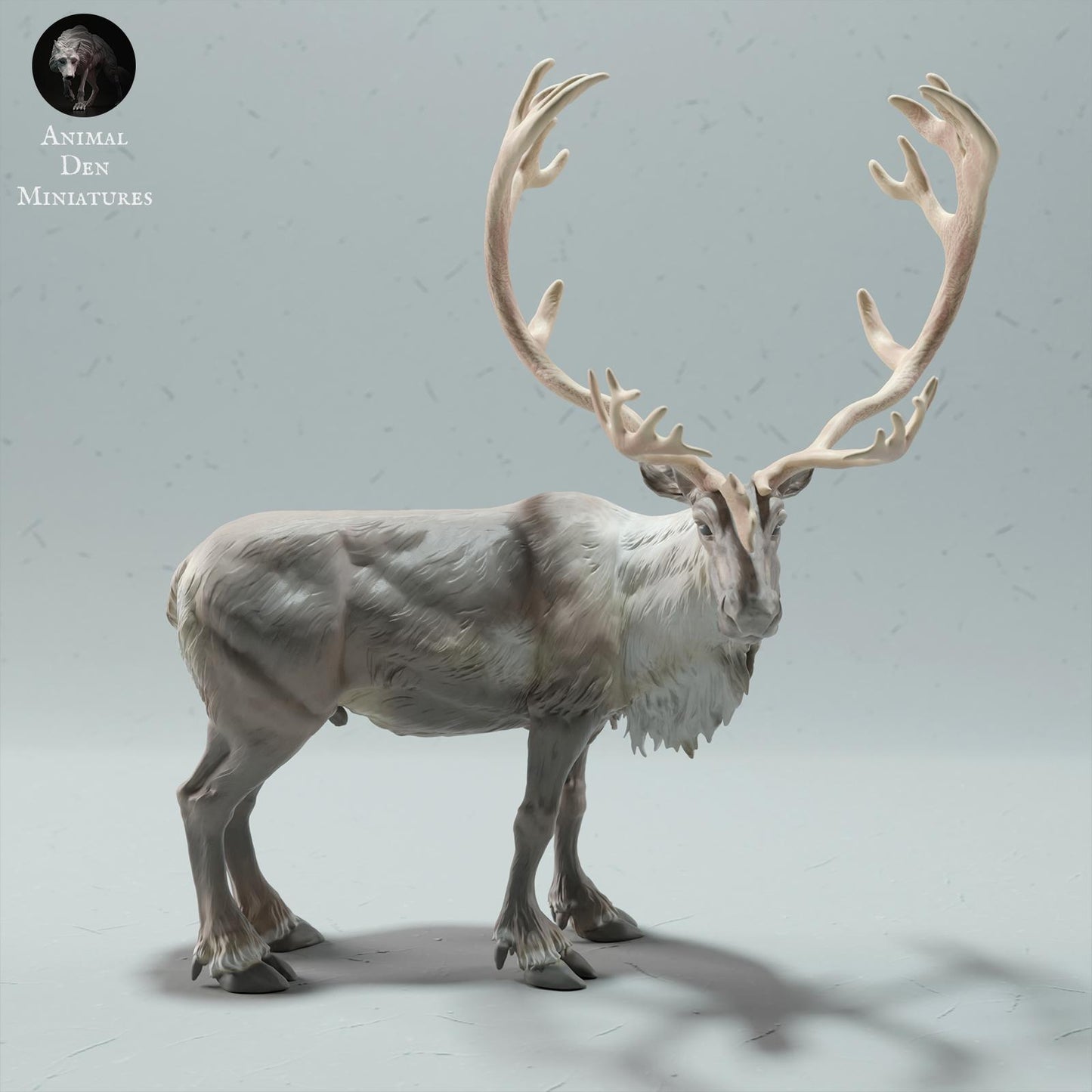 Product photo Animal Figure Diorama, Model Building: 0: Wild Animal Figure: Reindeer – Bull Caribou (Ref 01_01_68)
