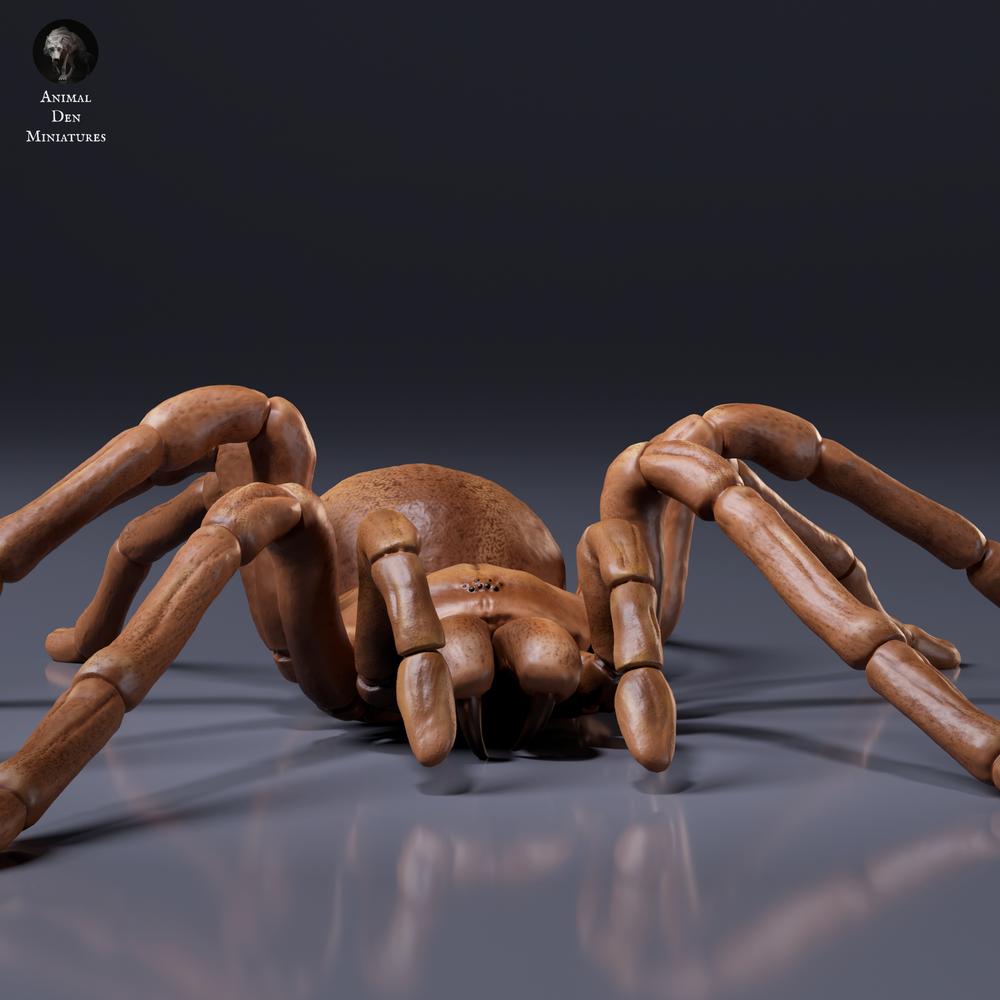 Product photo of animal figure Animal Den Miniatures 6: Arachnid figure: Goliath birdeater tarantula (26_10_01)