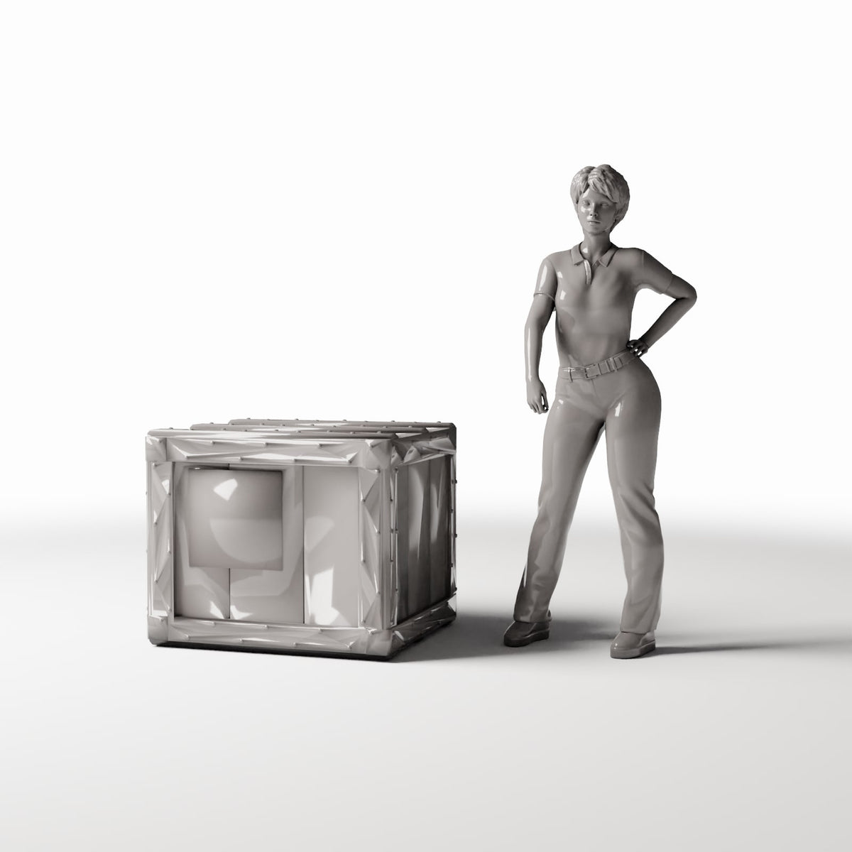 Diorama model-building product photo 1: Diorama camp: Military transport crate Type B (Ref. 322D)