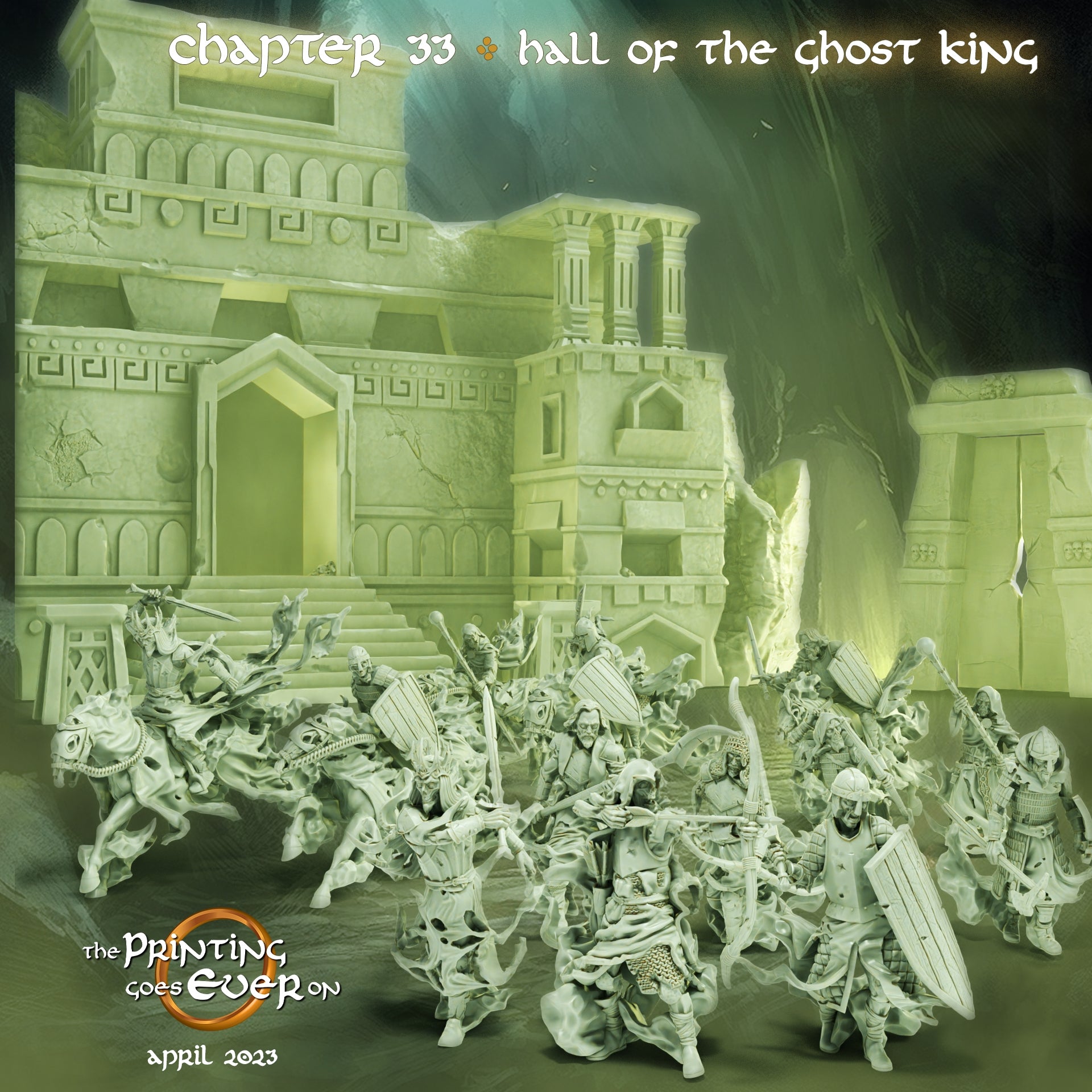 Product photo Tabletop 28mm The Printing Goes Ever On (TPGEO) 0: Ghost Army: Warriors of the Dead - Army of the Damned and Rogues