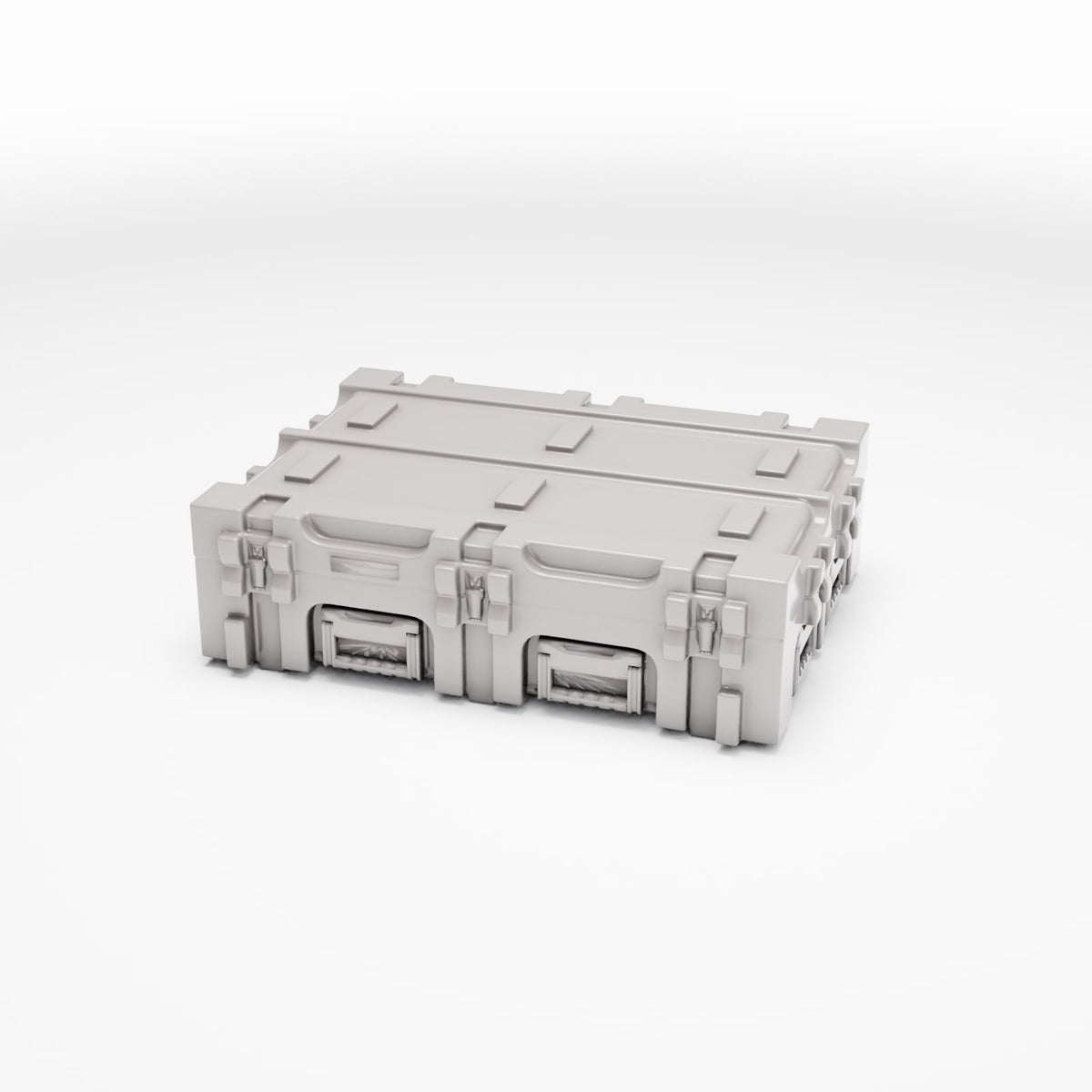 Diorama model-building product photo 0: Diorama storage: Military transport crate with latches (Ref. 352D)