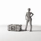 Diorama model-building product photo 1: Military diorama: Military transport crate in action (Ref. 368D)