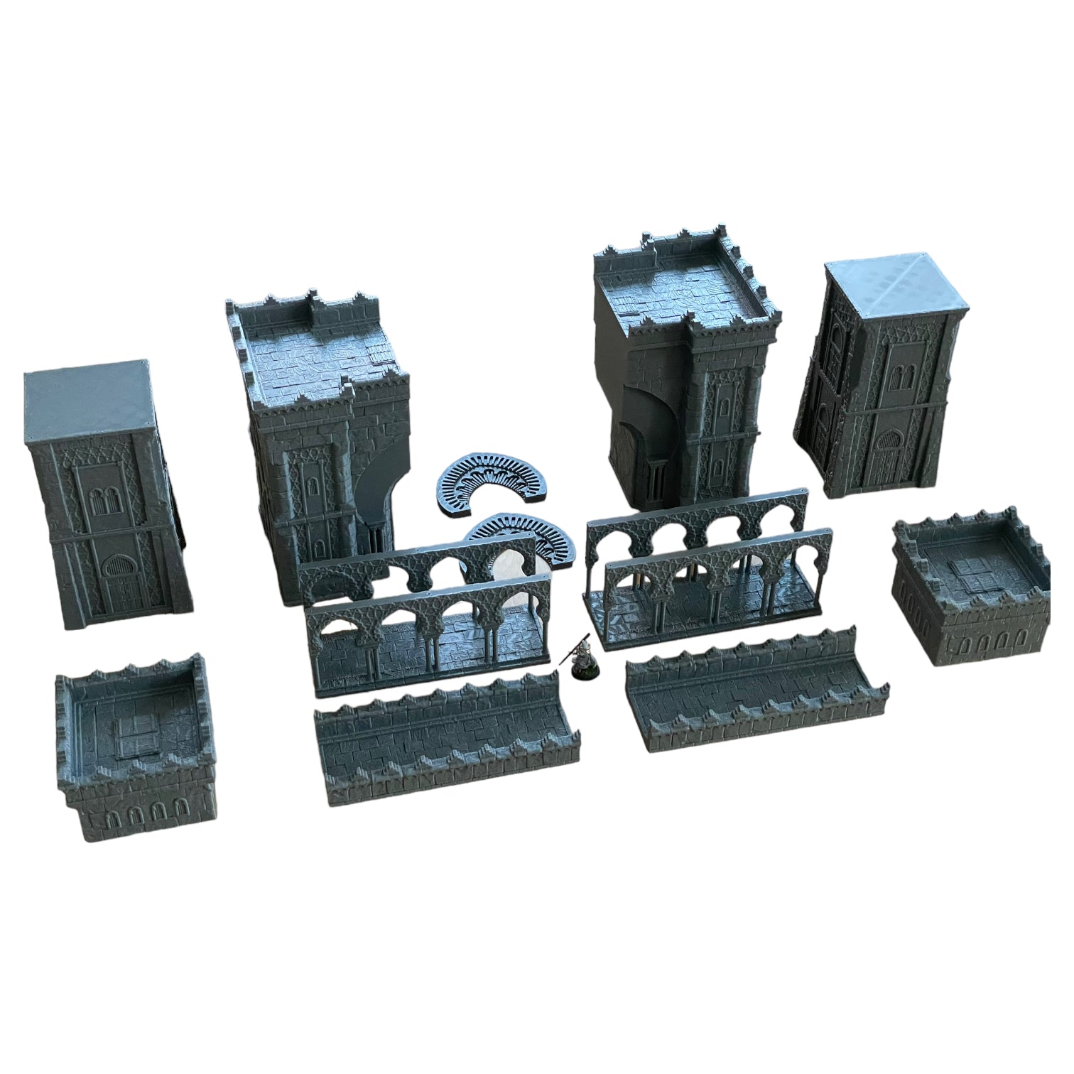 Product photo Tabletop 28mm The Printing Goes Ever On (TPGEO) 0: Oriental Gate - Fortification of an Oriental City - Gate, Tower, and Wall