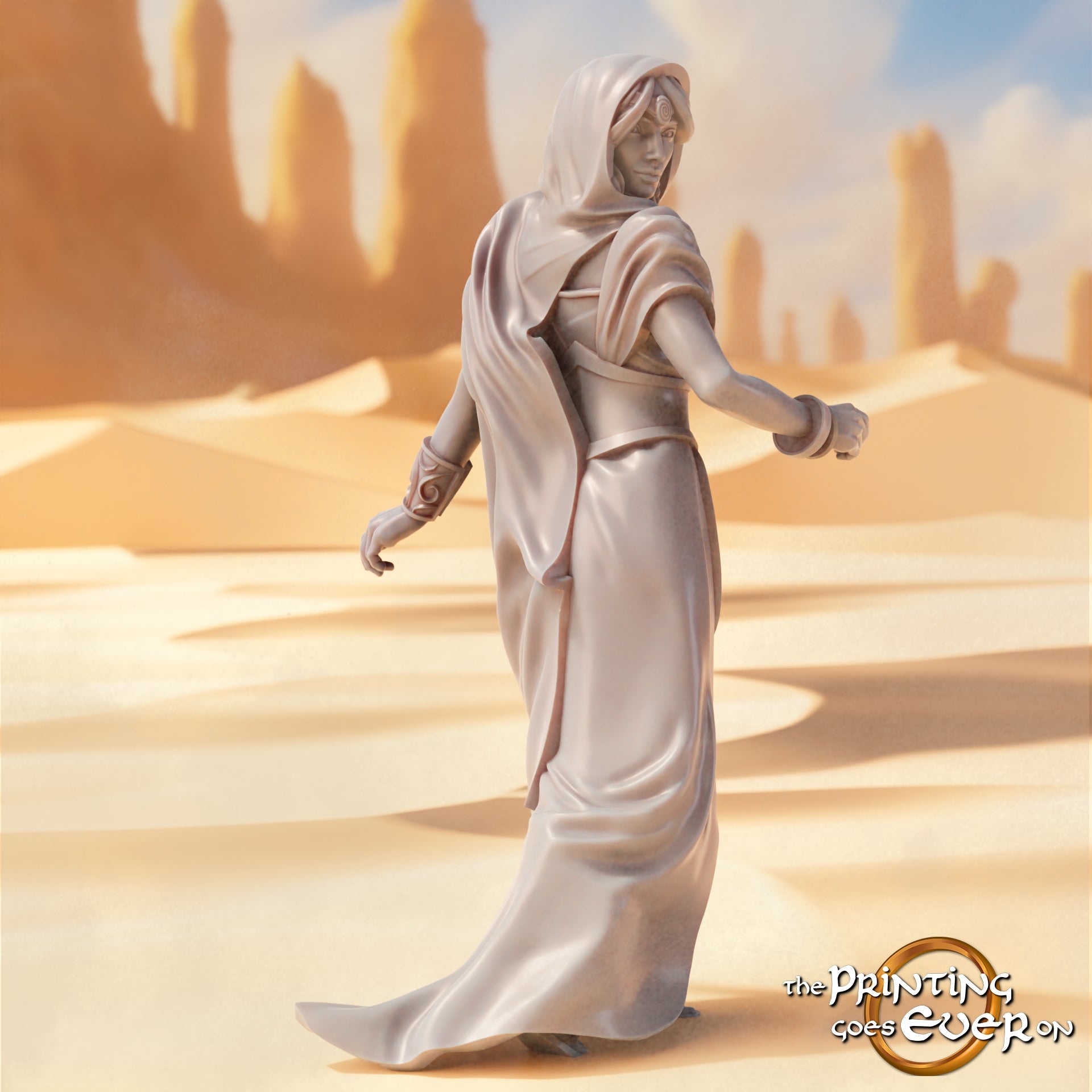 Product photo Tabletop 28mm The Printing Goes Ever On (TPGEO) 0: Oriental Princess Sisters: Graceful Daughters of the Sultan - Oriental Ruling Family