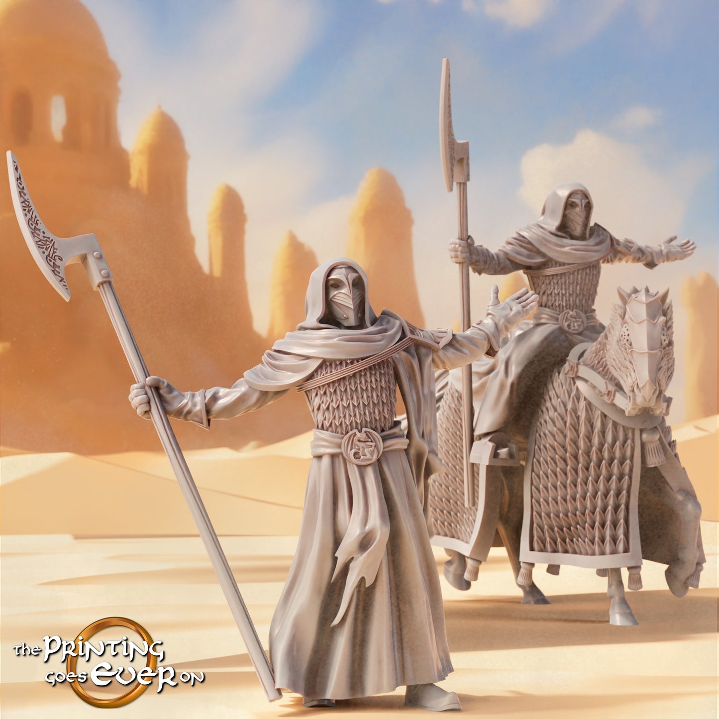 Product photo Tabletop 28mm The Printing Goes Ever On (TPGEO) 0: Oriental High Priest: influential cleric - Powerful desert cult and religion