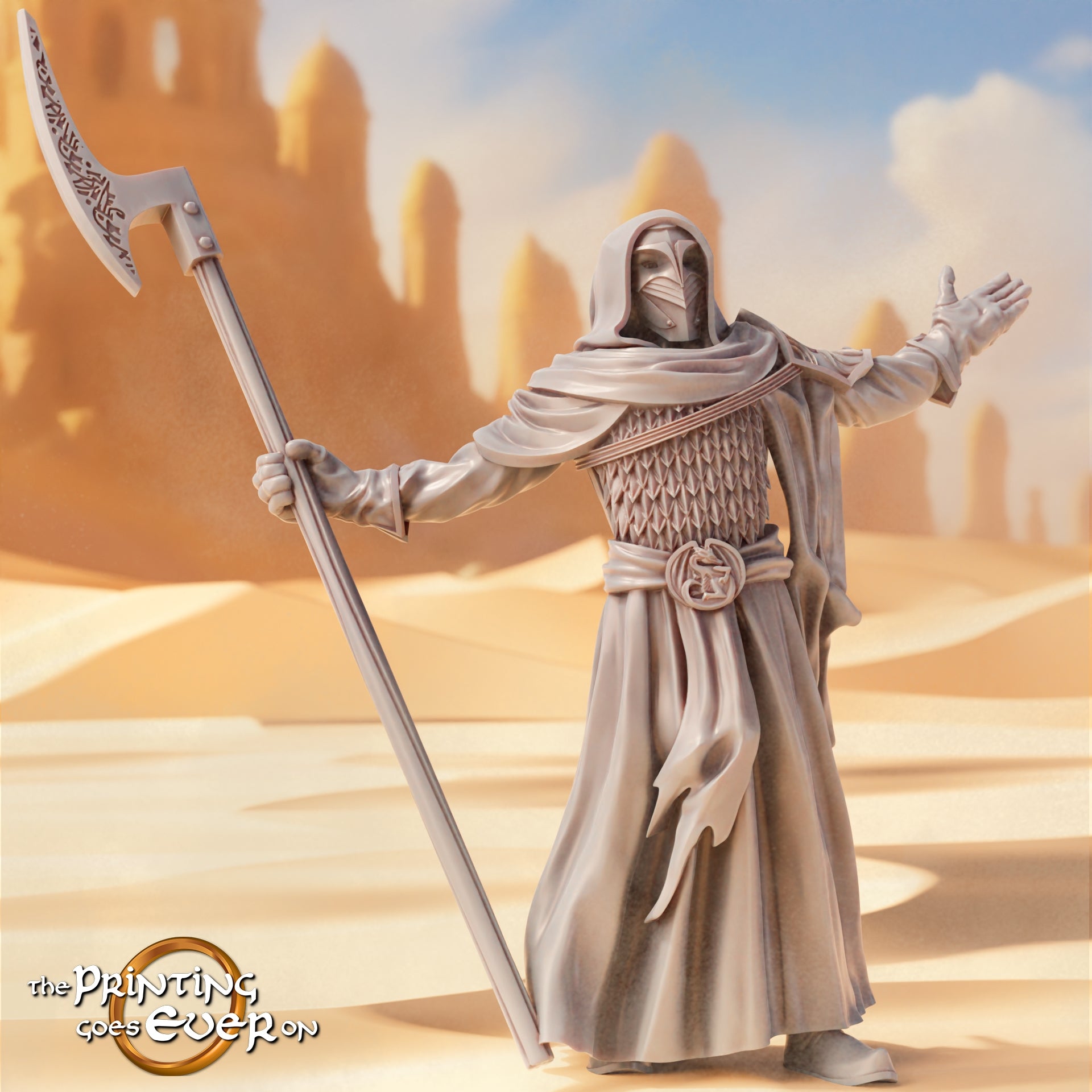 Product photo Tabletop 28mm The Printing Goes Ever On (TPGEO) 0: Oriental High Priest: influential cleric - Powerful desert cult and religion