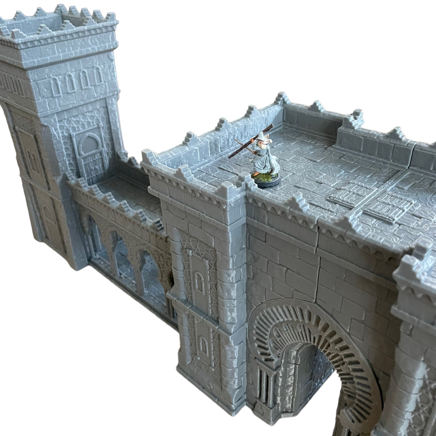 Product photo Tabletop 28mm The Printing Goes Ever On (TPGEO) 0: Oriental Gate - Fortification of an Oriental City - Gate, Tower, and Wall