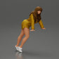 Diorama model building product photo 0: Diorama miniature: Woman in long shirt, dynamic forward pose on tiptoes (Ref No. A121)