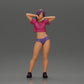 Diorama model building product photo 0: Diorama miniature: Female figure in bikini, short shirt & headband, posing (Ref No. A97)