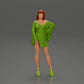 Diorama model building product photo 0: Diorama miniature: Posing woman in kimono dress with platform shoes (Ref No. A86)