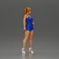 Diorama model building product photo 1: Diorama figure: Female miniature figure standing in a short dress with braids and sandals (Ref No. A123)