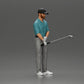 Diorama model building product photo 1: Diorama figure: standing miniature golfer with cap, glove, and golf club - diorama figure (Ref No. A143)