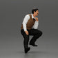 Diorama model building product photo 1: Diorama seated figure: Turkish man with tie and vest, half kneeling (Ref No. A72)