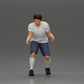 Diorama model building product photo 1: Diorama miniature: Man in shorts playing table football, T-shirt & high socks (Ref No. A71)