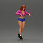 Diorama model building product photo 1: Female diorama figure in mini skirt and shorts, standing at the edge of the stairs (Ref No. A73)