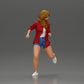 Diorama model building product photo 1: Diorama figure: Running young woman in open shirt & shorts, determined (Ref No. A102)