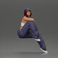 Diorama model building product photo 1: miniature figure: lowrider woman sitting with cap, arm on knee, tank top & sneakers (Ref No. A138)