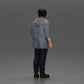 Diorama model building product photo 2: Standing figure: Man with cap & hoodie (Ref No. A100)