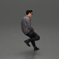 Diorama model building product photo 2: Diorama figure: Sitting man in car, jacket & sunglasses (Ref No. A107)