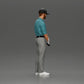 Diorama model building product photo 2: Diorama figure: standing miniature golfer with cap, glove, and golf club - diorama figure (Ref No. A143)