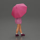 Diorama model building product photo 2: Female diorama figure in open cardigan and shorts with umbrella (Ref No. A92)