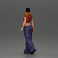 Diorama model building product photo 3: miniature figure: Hip-Hop lowrider woman with cap, short top & baggy pants (Ref No. A103)