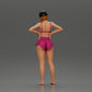 Diorama model building product photo 3: Diorama figure: Standing miniature figure in summer look with cap, shorts, barefoot on the beach (Ref No. A108)