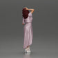 Diorama model building product photo 3: miniature figure: woman in a long wedding dress with high heels, posing elegantly (Ref No. A109)