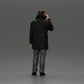 Diorama model building product photo 3: Diorama figure - Turkish man in coat with turtleneck sweater, on the phone (Ref No. A78)