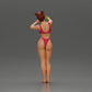 Diorama model building product photo 3: Diorama miniature: Woman in bikini taking selfie on the beach, standing figure (Ref No. A69)